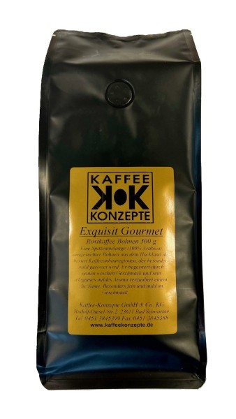 Exquisit Gourmet Röstkaffee Bohnen
