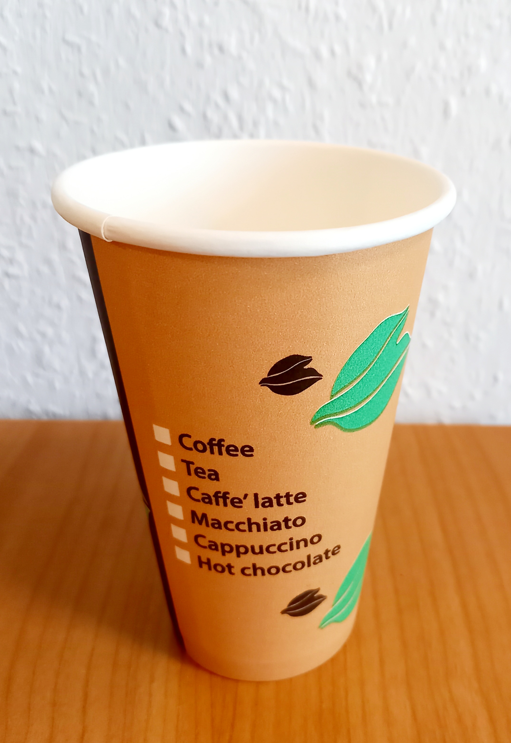 CONNECT ORGANIC Cappuccino-Becher 300ml – Bruchsicher, Leicht, Stapelbar, Aus Umweltfreundlichem Material