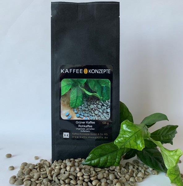 Kaffee-Konzepte Grüner Kaffee